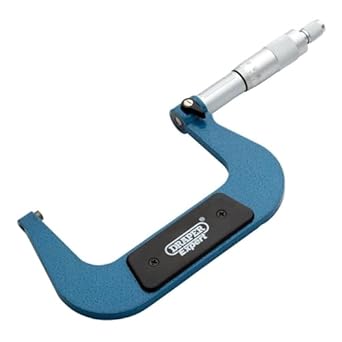 Draper 46606 Expert Metric External Micrometer, Blue, 75-100 mm