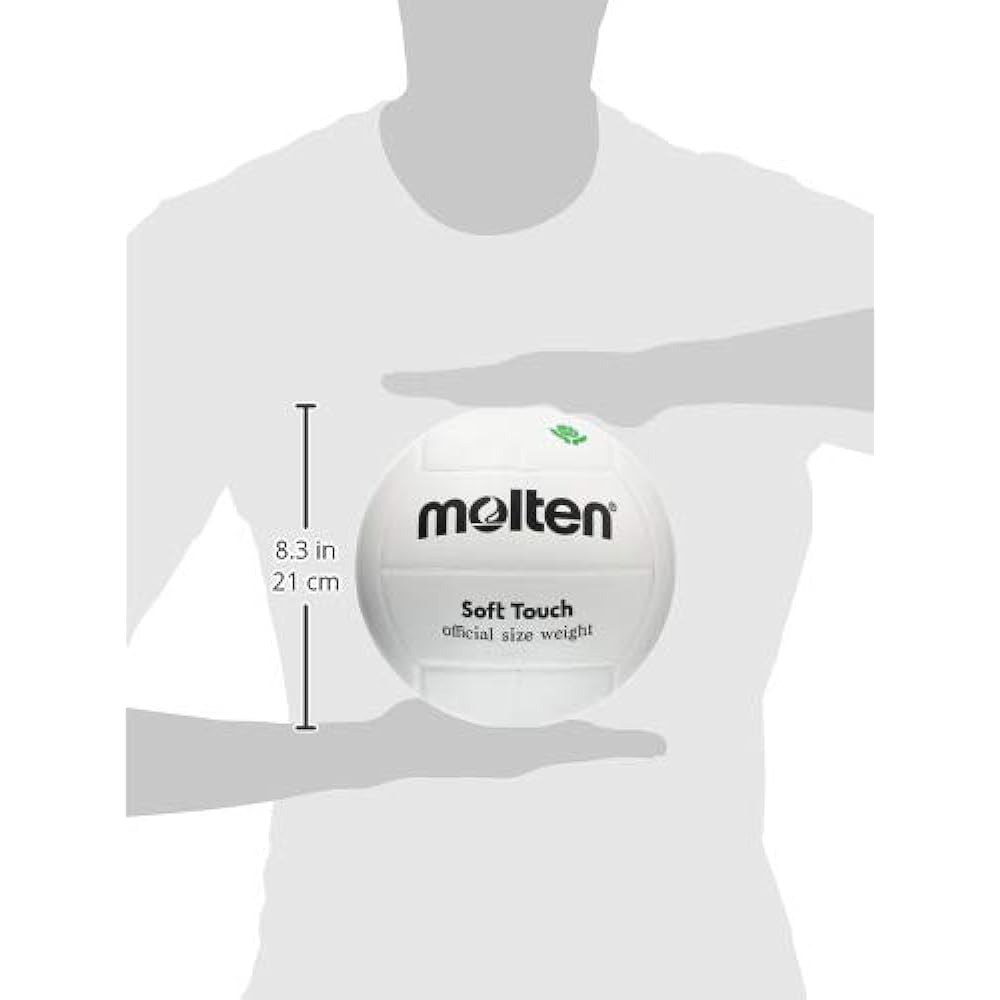 molten Volleyball Soft Touch No. 4 Ball Natural Leather White MTV4MP