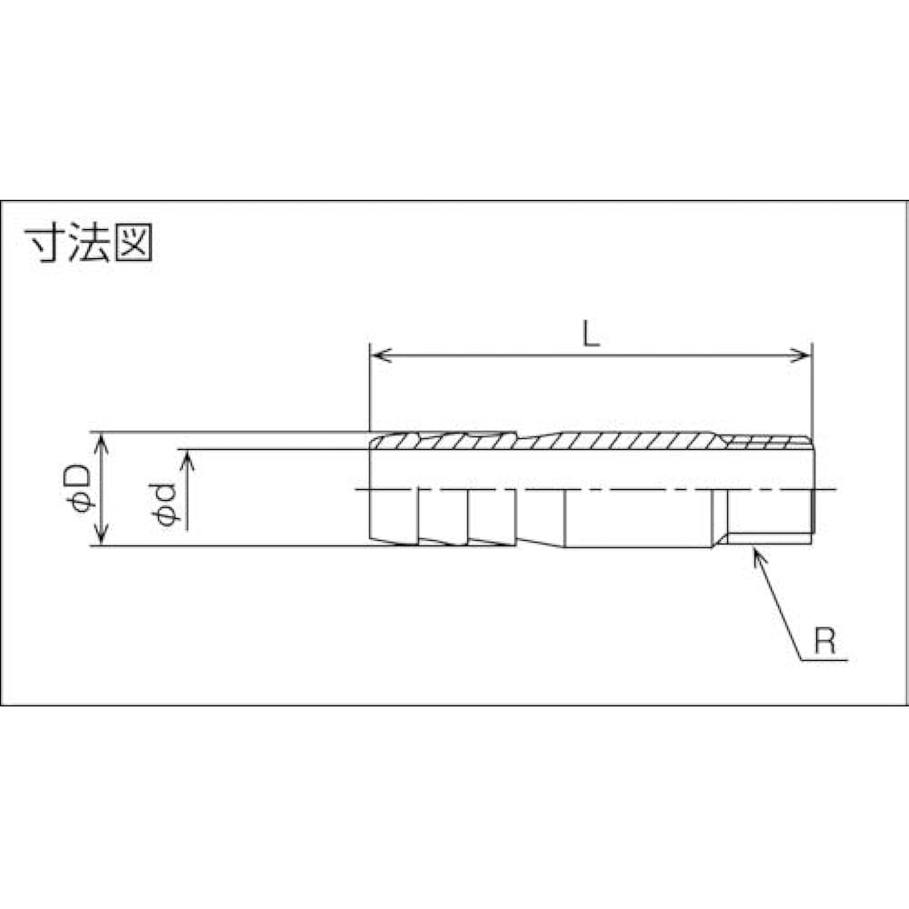 Floval Stainless Steel Screw Fitting Round Hose Nipple VRHN-32 4"x113