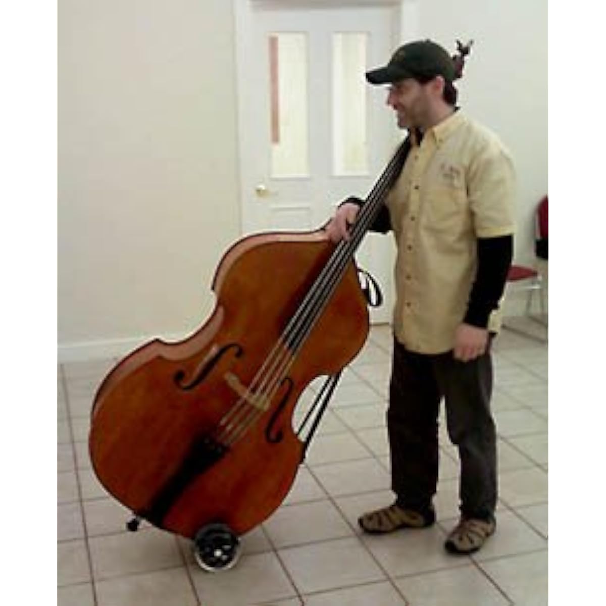 Contrabass carry Bass Buggie Red Red