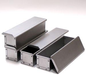 Altite bread mold, slim [with lid, made in Japan] (set of 4)