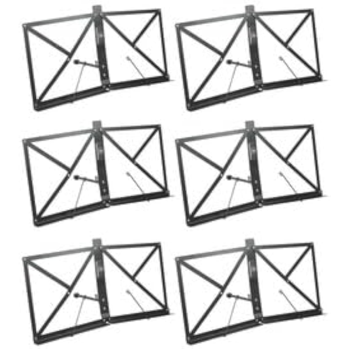 Dicon Audio MUS-025 Tabletop Music Stand with Carrying Case, Set of 6