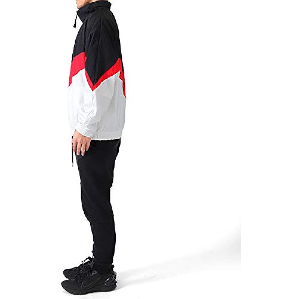 NIKE Big Swoosh Nylon Jacket AR3133-011 Parka Men's [L-Black-White(011)]