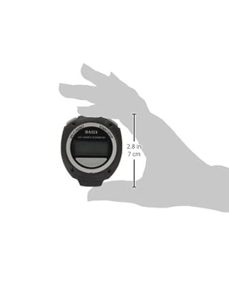 RHYTHM DAILY Stopwatch Black