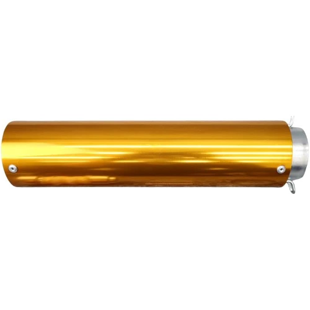 Ende Silencer 50.8Π Selectable Color Band with Spring/General Purpose Aluminum Baffle Inner (Red x Silver)