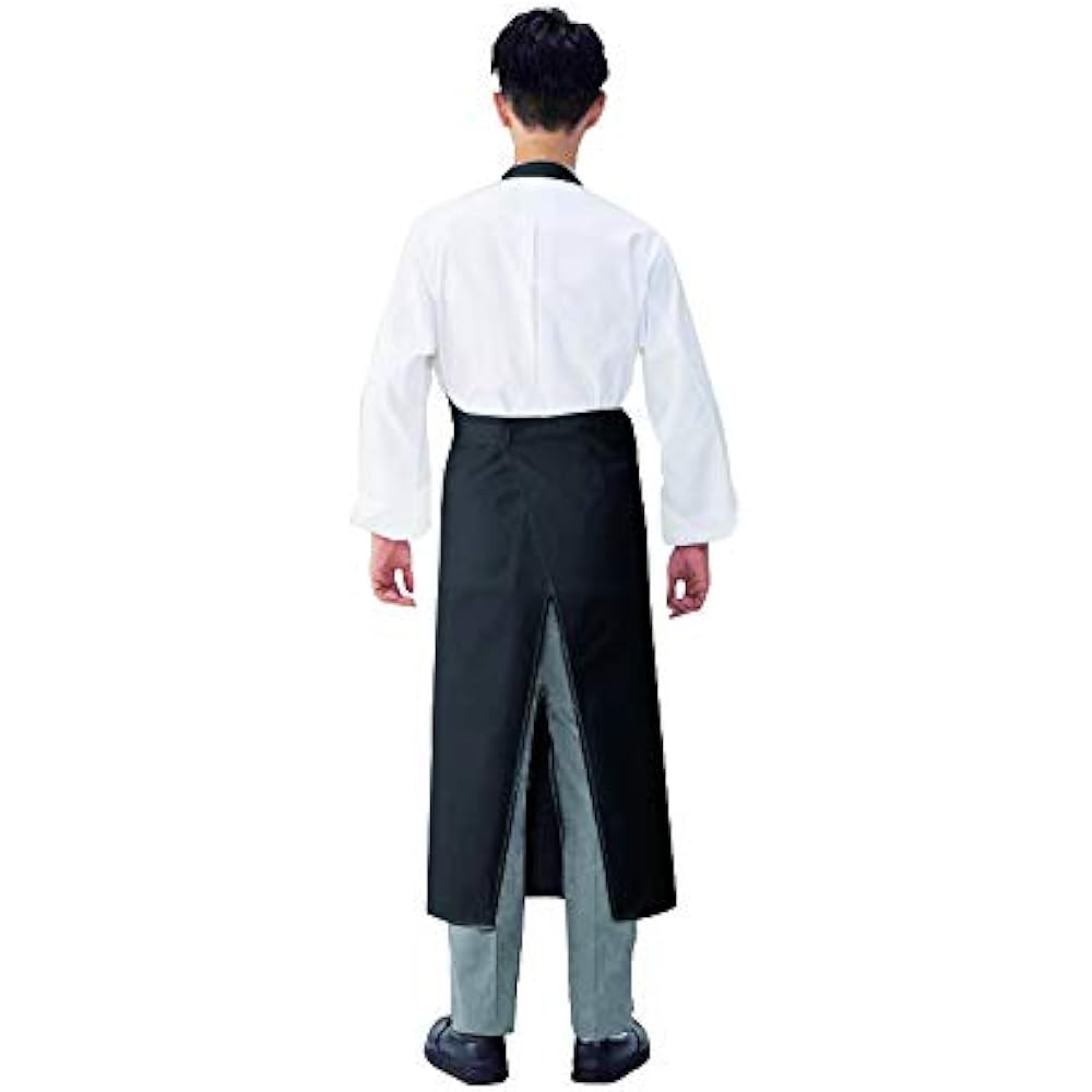 KOEI Made in Japan Neck Long Breast Apron Length 110cm Long Length Water Repellent Antistatic Sturdy Thick Heat Resistant Unisex KM70 (Brown)