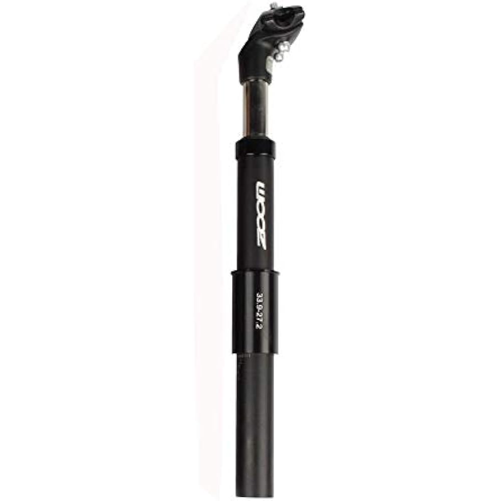 ZOOM φ27.2/28.6/30.0/30.4/30.8/31.6/33.9×350mm Coil Spring Suspension Seat Post Adjustment Aluminum Alloy Bike Parts Black