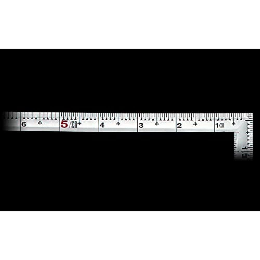 Shinwa Sokutei Curved Scale, Silver 1 Shaku 5 Sun, Inner Pita Tsuru Turtle, For Carpenters, Back Angle Scale, Red Numbers 10332