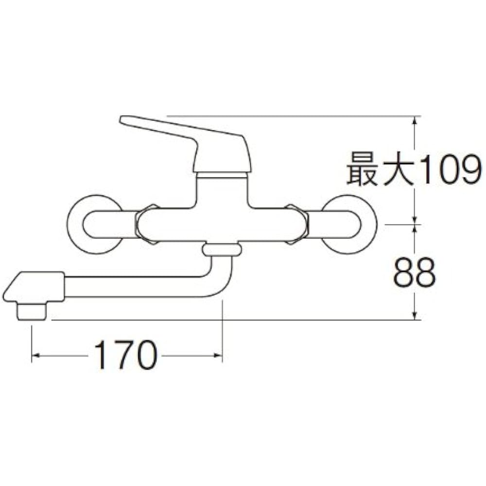 SANEI single mixer faucet for kitchen with insulation cap for cold regions CK1700DK-4U-13