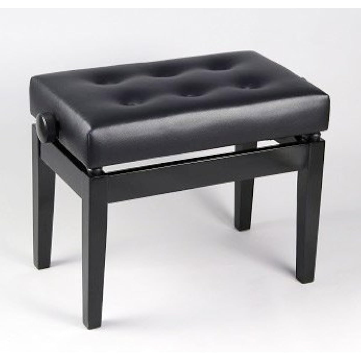 EMUL PBENCH200B Piano Height Adjustable Stool, Black, Emul