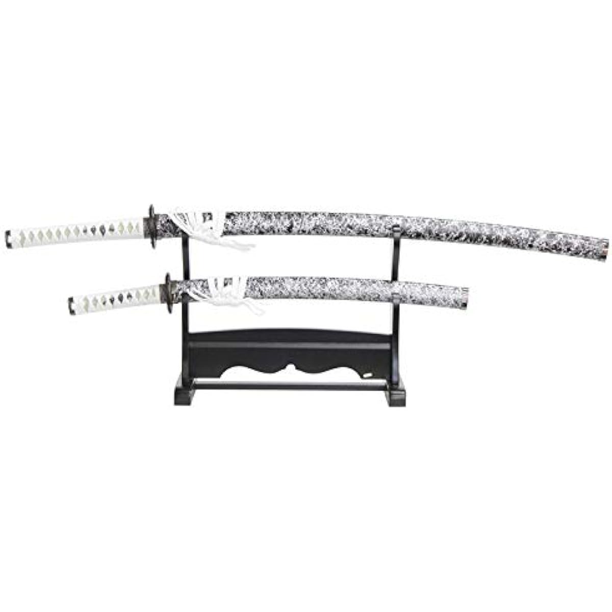 Imitation sword Cloud series Silver cloud with stand and sword bag Large and small swords Blade with blade pattern Plated alloy [neu103set] Art sword [Cash on delivery not available]