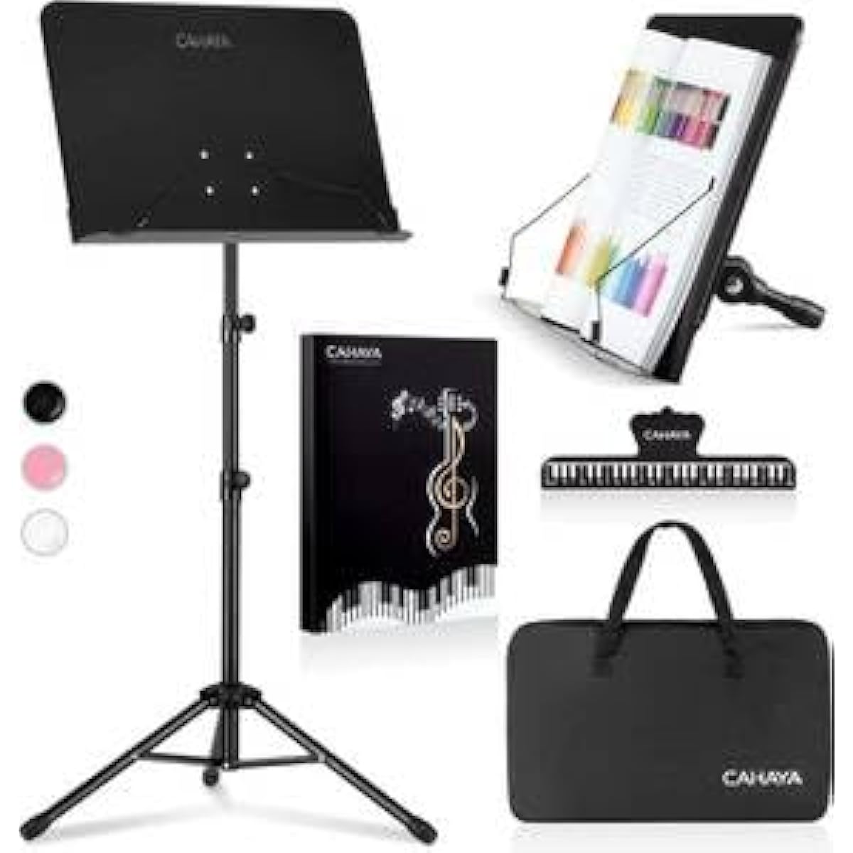 Standard version CAHAYA music stand, tabletop, folding (Patent No. 007958624-0001) Two functions, with music file, music book