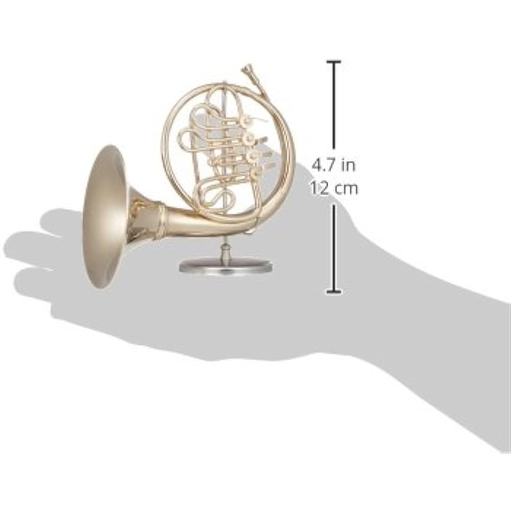 SUNRISE SOUND HOUSE Sunrise Sound House Miniature Musical Instrument French Horn 1/4 Gold