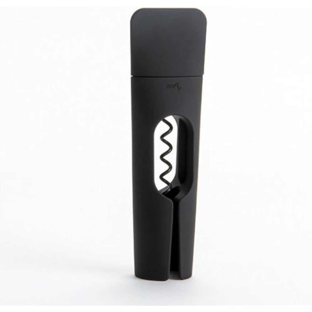 menu Cork Wine Opener Bottle Opener with Foil Cutter Black Waiter's Corkscrew 4620539