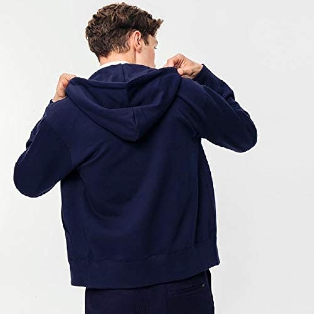 [Lacoste] Sweat Regular Fit Premium Cotton Zip Sweat Parka [Official] Men's SH101LJ-99