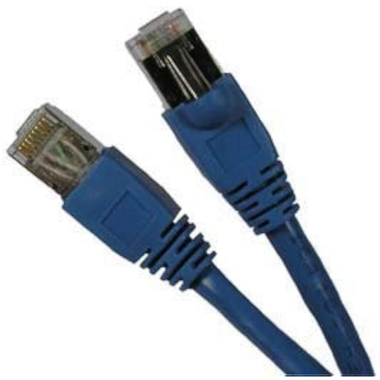 25 ft Cat. 6a Shielded Patch Cable Molded Blue