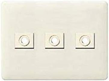 Panasonic Full Color Modern Telephone Line Plate (Includes Mounting Frame) Milky White [Packed Product] Set of 100 WN6081WP100