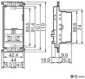 Panasonic Wall-mounted automatic switch with heat ray sensor No main unit/switch space Beige WTK1411FK