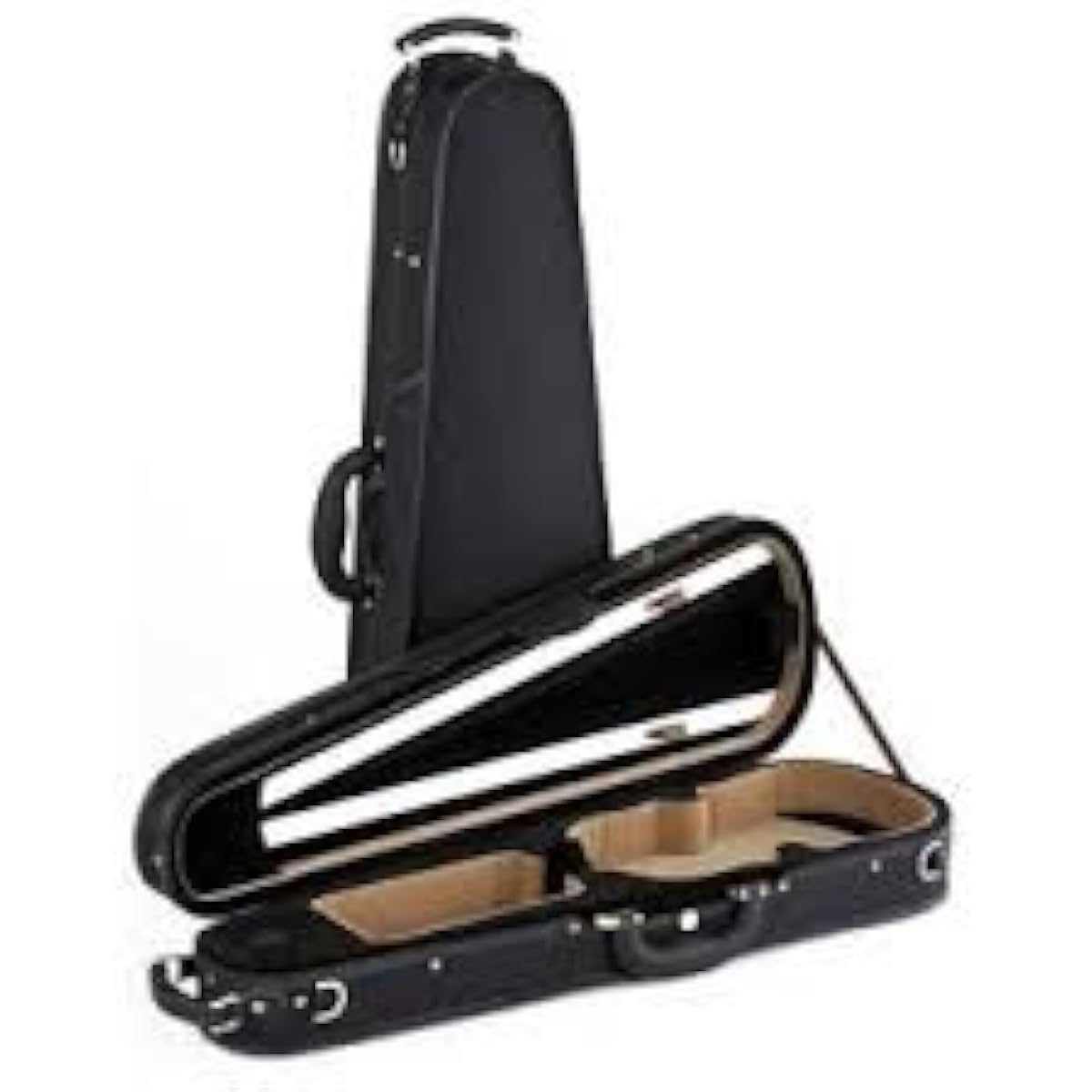 Super Light Viola Case Shaped Triangle Black