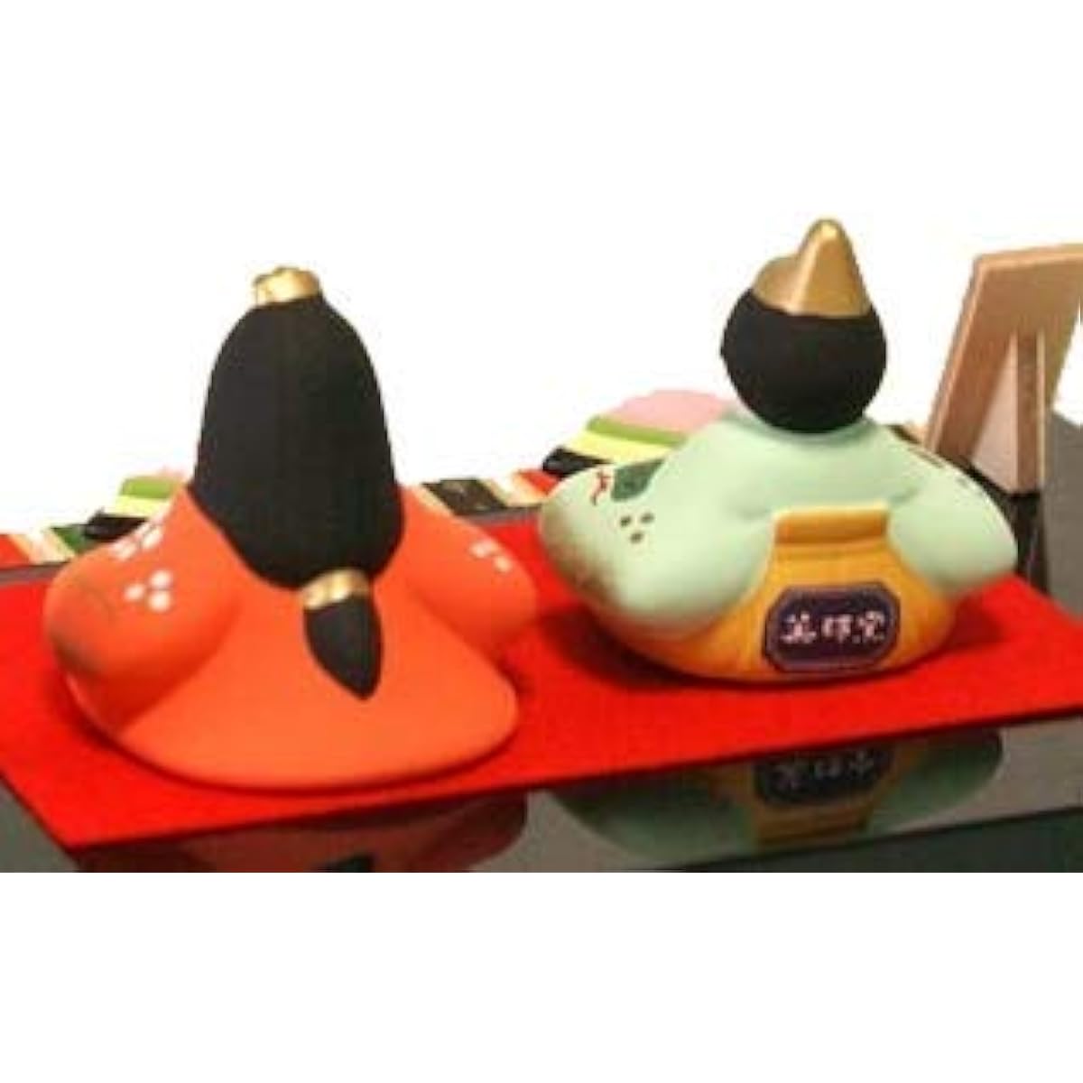 [Hina Dolls/Hina Dolls] Nishiki-sai Parent Flat Doll Display (Ceramics)