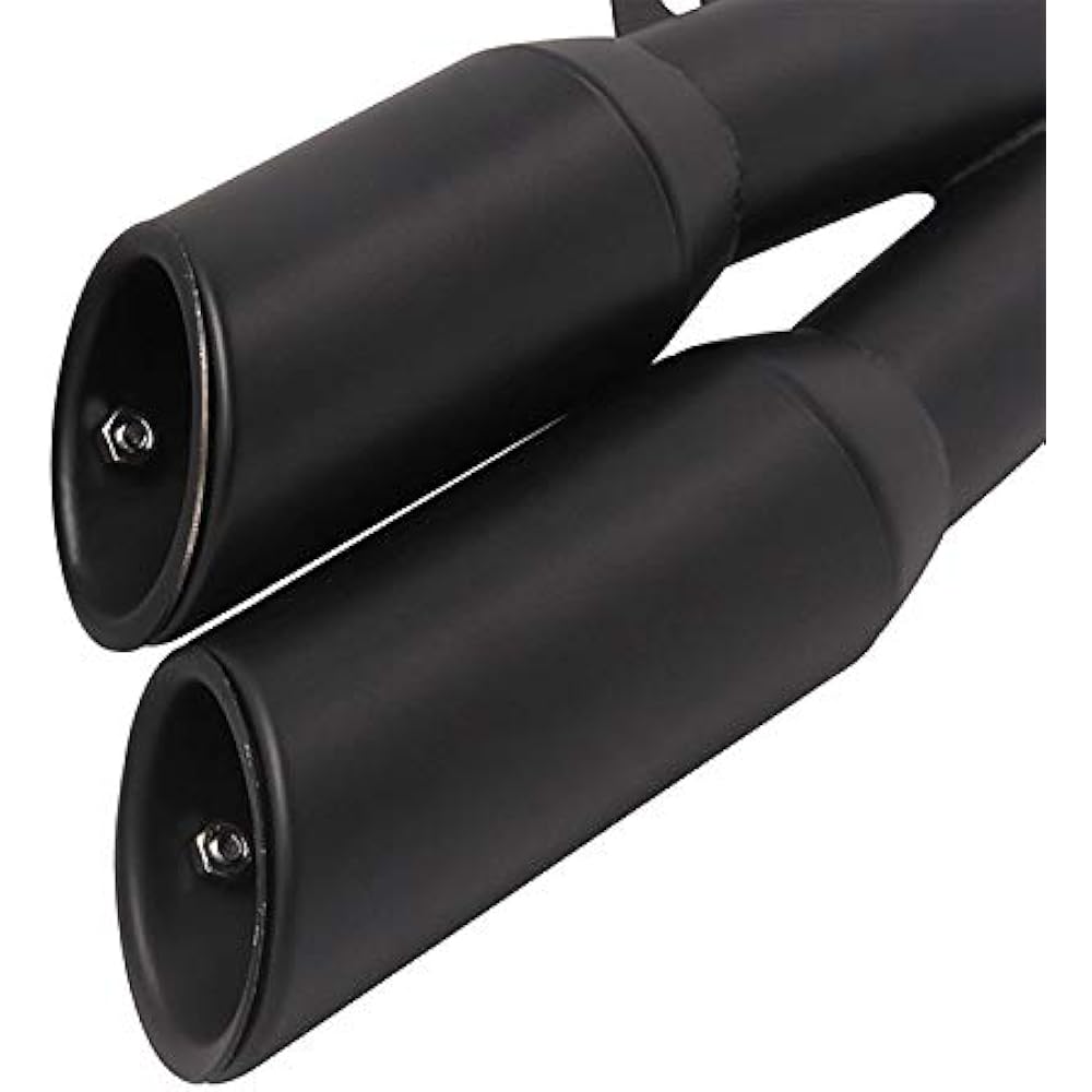 Bike Slip-on Muffler Bike Silencer 2 Exhaust Pipe Universal Right Side Use 50.8mm Length 370mm