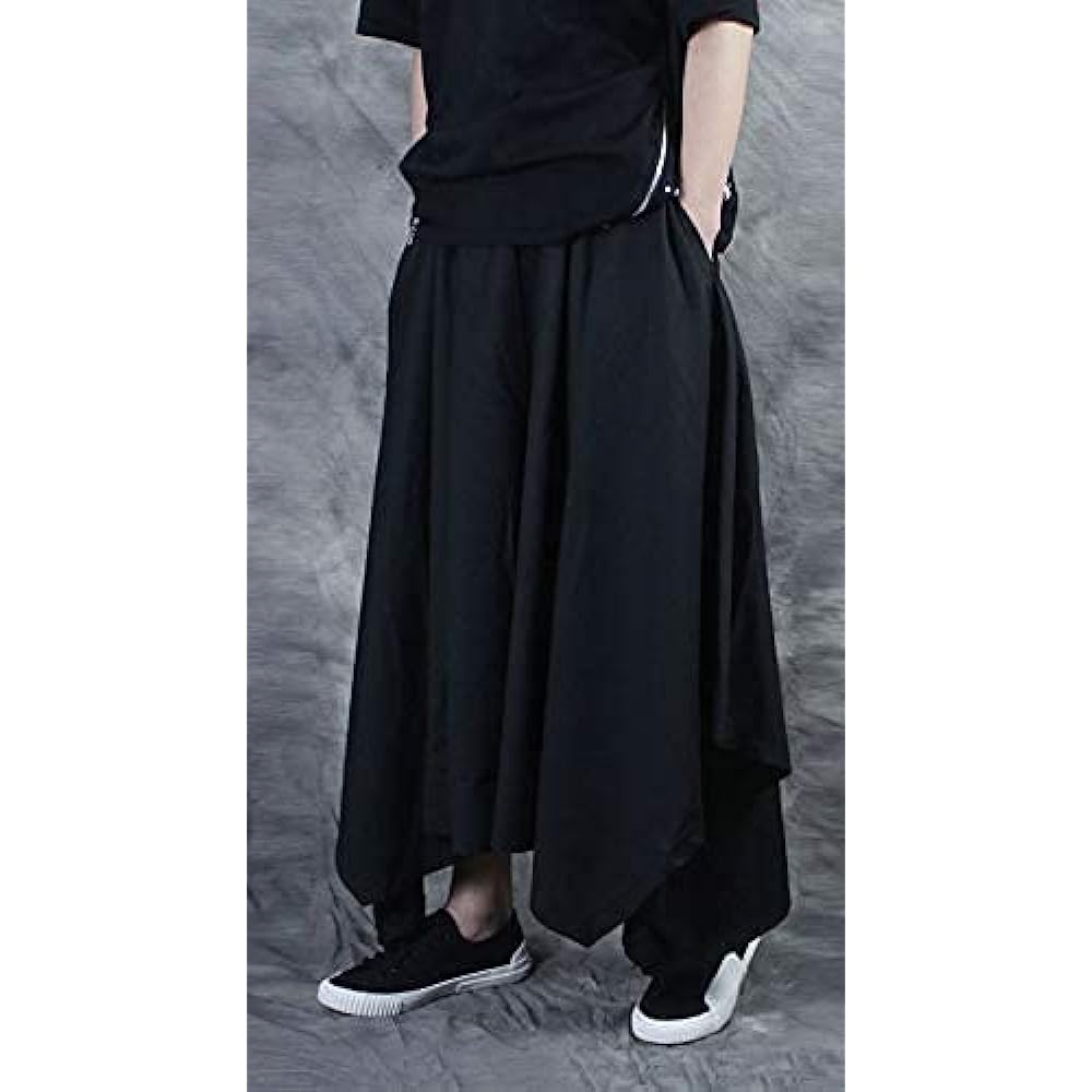 [Aspersio] Stylish Gaucho Pants Mode Style Sarouel
