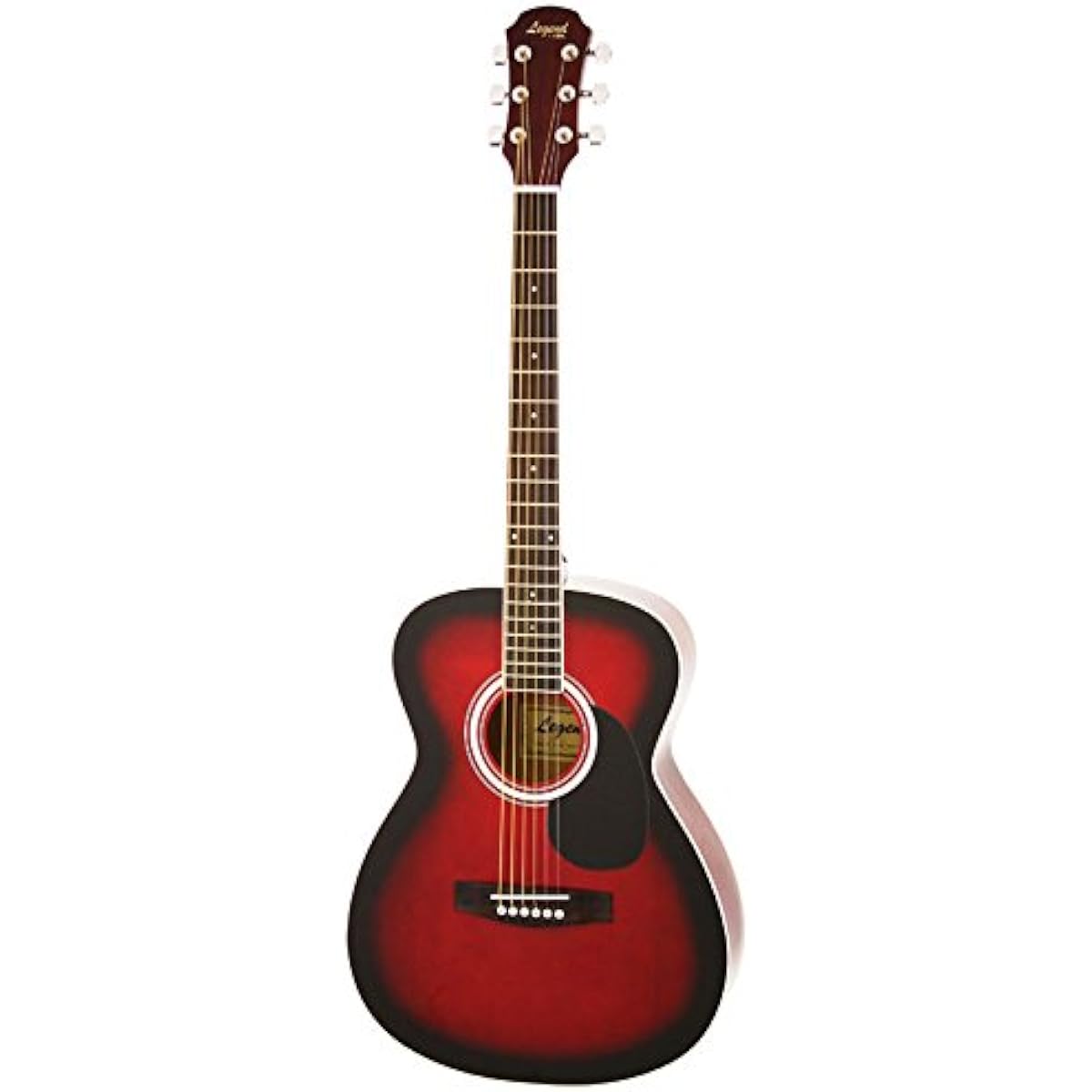Legend Acoustic Guitar Beginner's 15-piece Set LEGEND FG-15 RS Red Shade