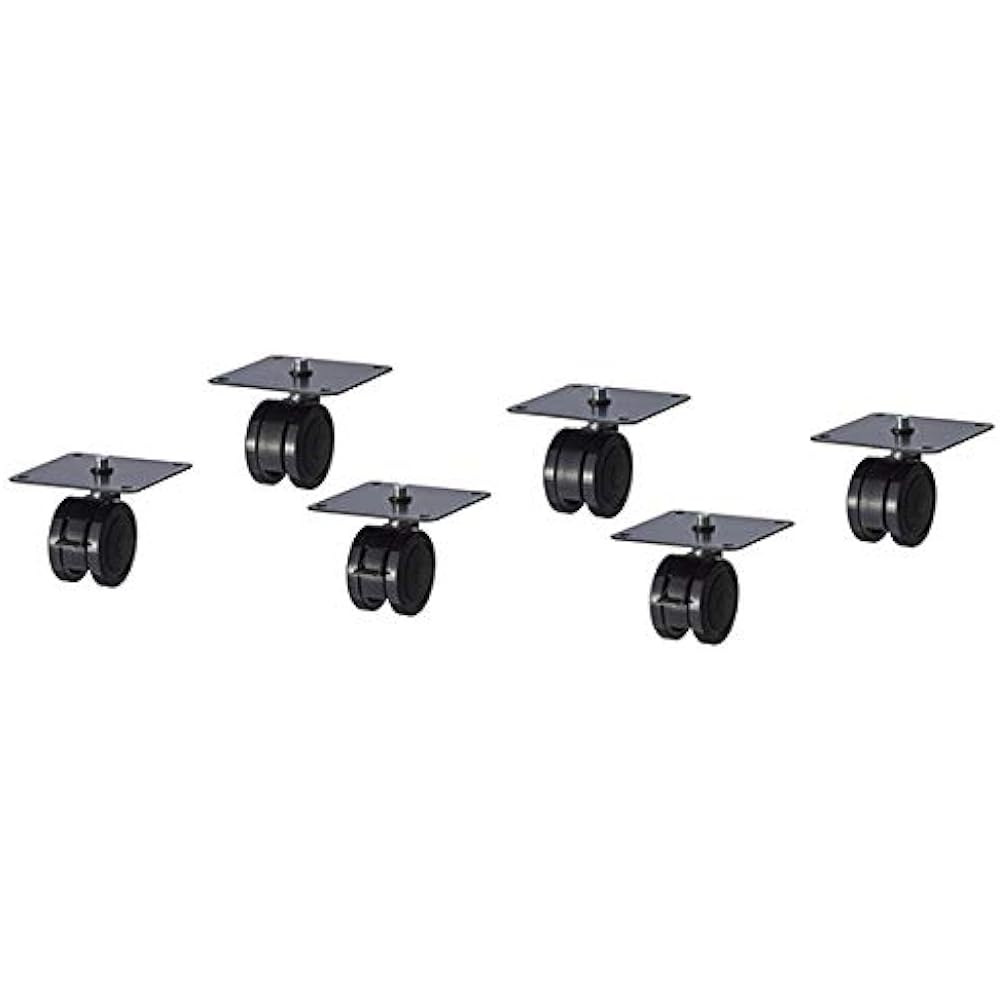 Hayami Industries [HAMILeX] Glenn series G-3623/3624 compatible casters KP-60CT [6 pieces 1 set]