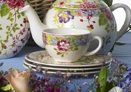 GIEN Mille Fleur Tea Cup & Saucer 16436PTB