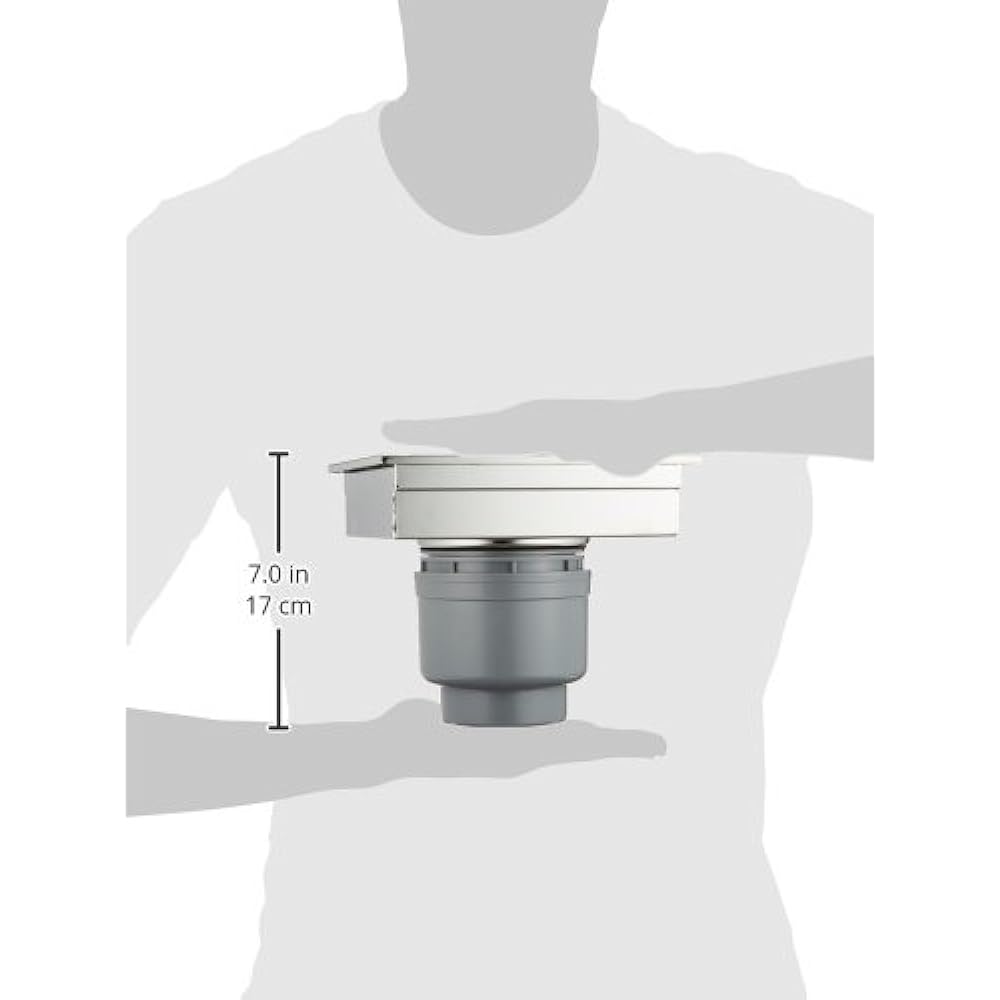 SANEI Drain Unit for Square Tiles with One Trap for Nominal 50/75VU Pipe H902-200