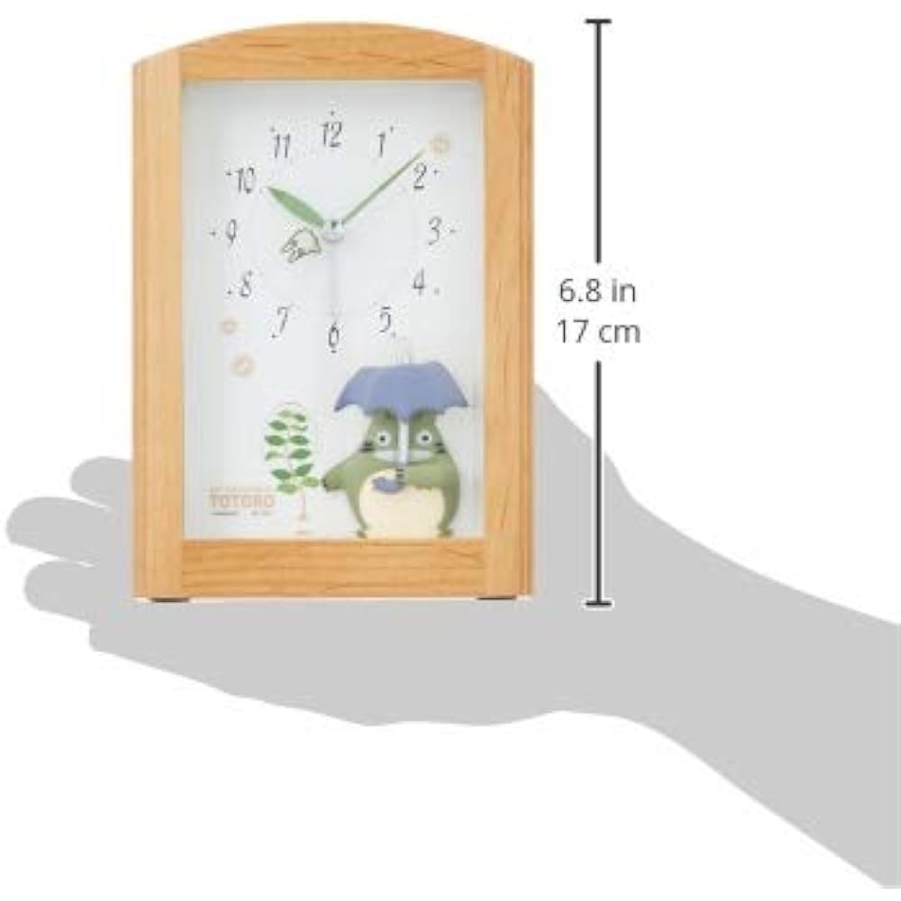 RHYTHM My Neighbor Totoro Alarm Clock Music Box with Melody Brown Totoro R752N 4RM752MN06