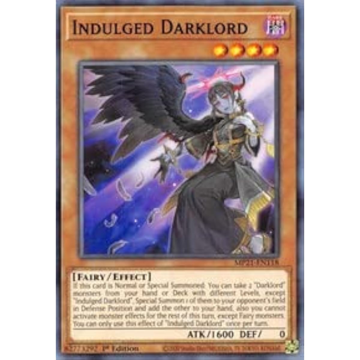 Indulged Darklord - MP21-EN118 - Common - 1st Edition.