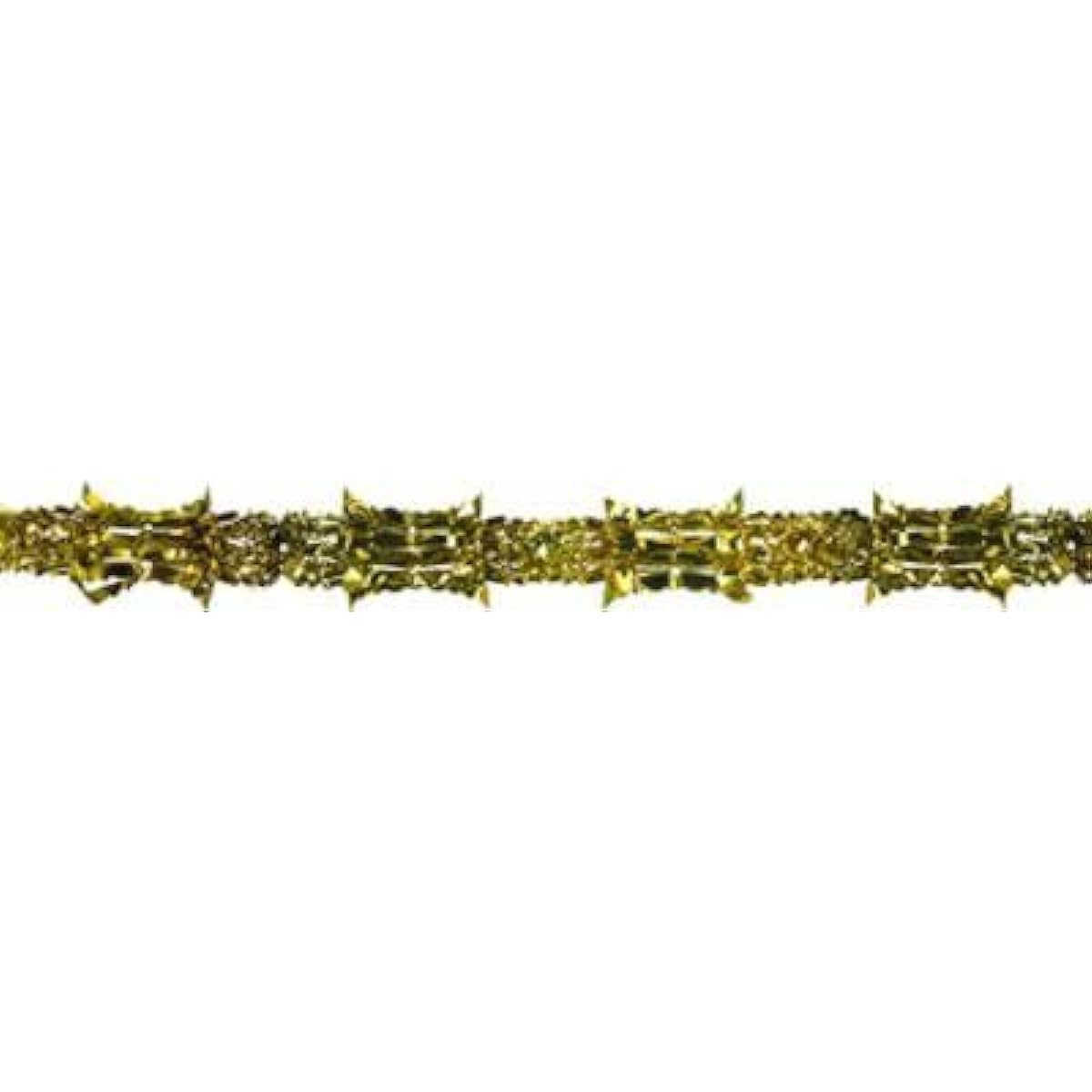 Beistle 50509-BKR 1 Pack Black and Red Metallic Garland Gold 50509-GD