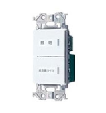 Panasonic Advanced Series Embedded Electronic Ventilation Fan/Lighting Switch Firefly Switch B, Temporary Operation Delay Stop Switch 2-Place Operation Matte Black WTA54656B