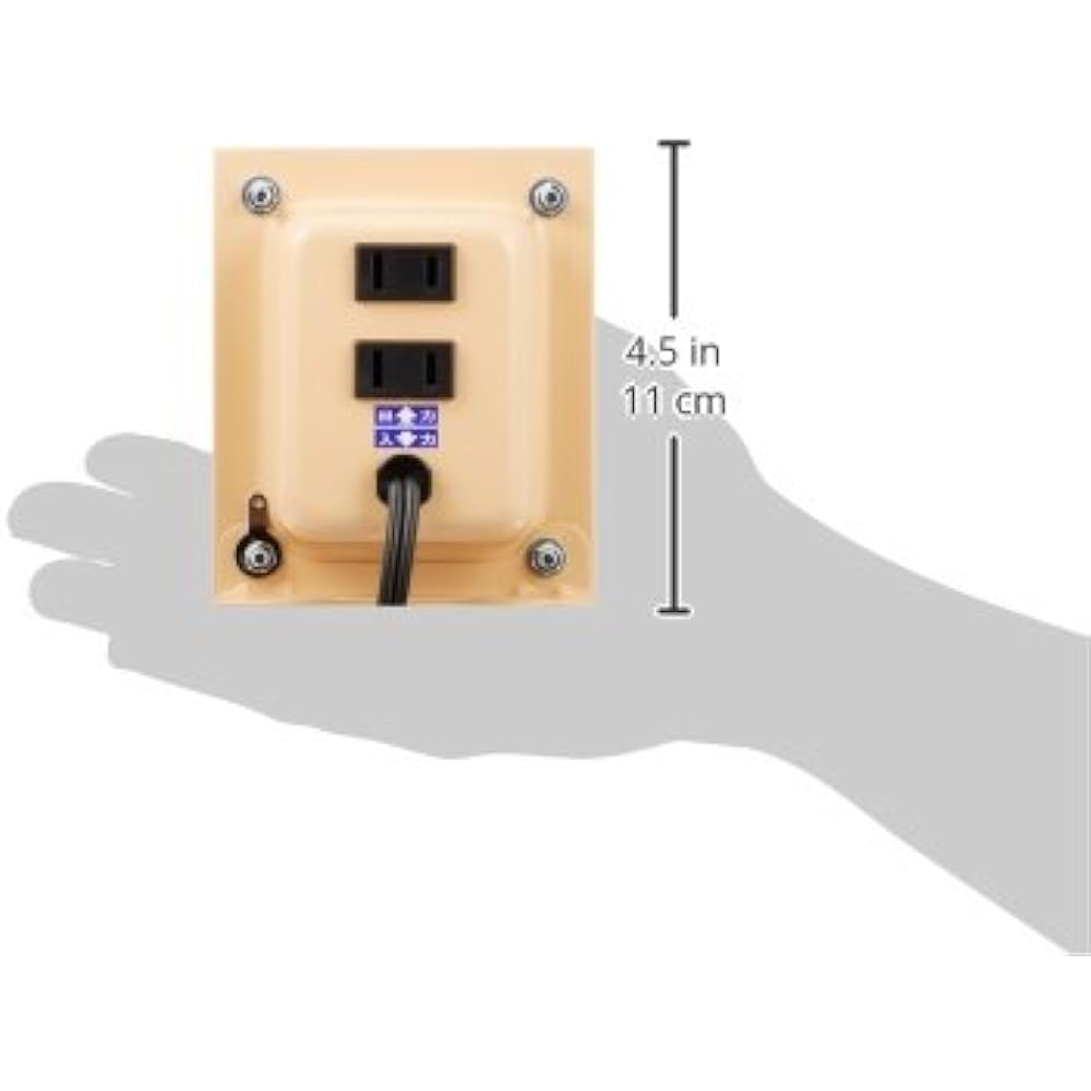 Nissho Kogyo Transformer Overseas Popular Type AC110V~AC127V→AC100V 1500W NDF Series NDF-1500U