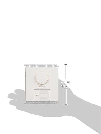 Panasonic Cosmo Series Wide 21 Recessed Dimmer Switch C Firefly Switch C 800W for Incandescent Lights Rotary Type with Lower Limit Illuminance Setting Function White WTC57528WK