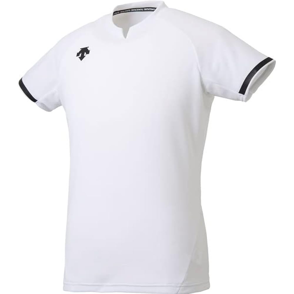 [DESCENTE] Short Sleeve Volleyball T-Shirt, Standard, Sweat Absorbent, Quick Drying, Dry Stretch, Unisex, Men's, Women's, Practice