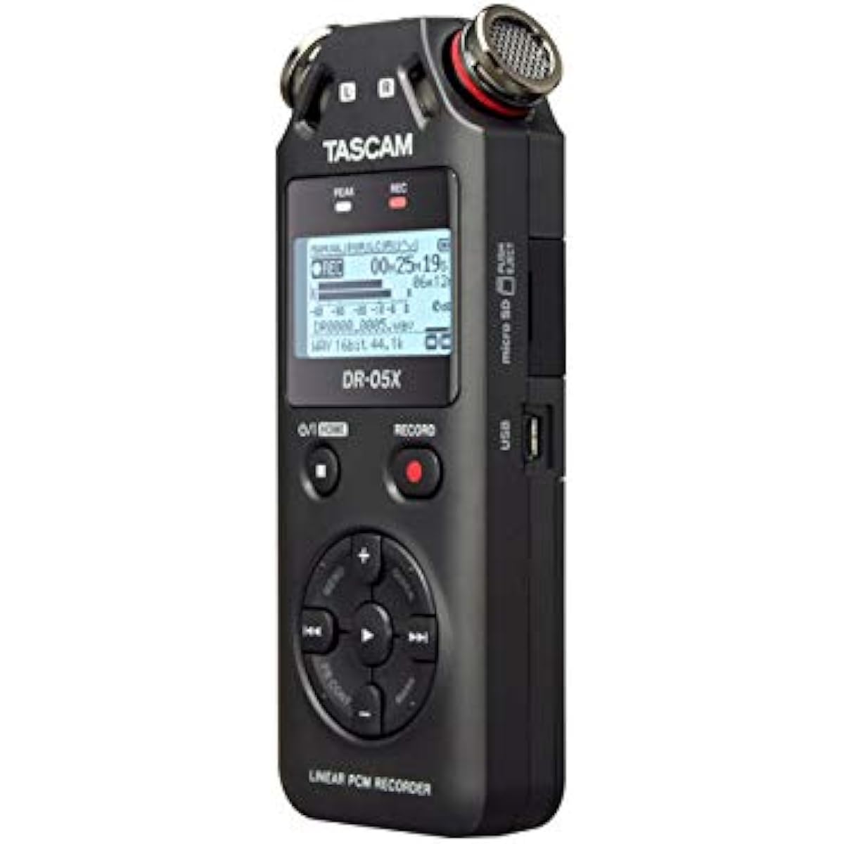 TASCAM - Stereo linear PCM recorder with USB audio interface DR-05X + genuine AC adapter PS-P520E set