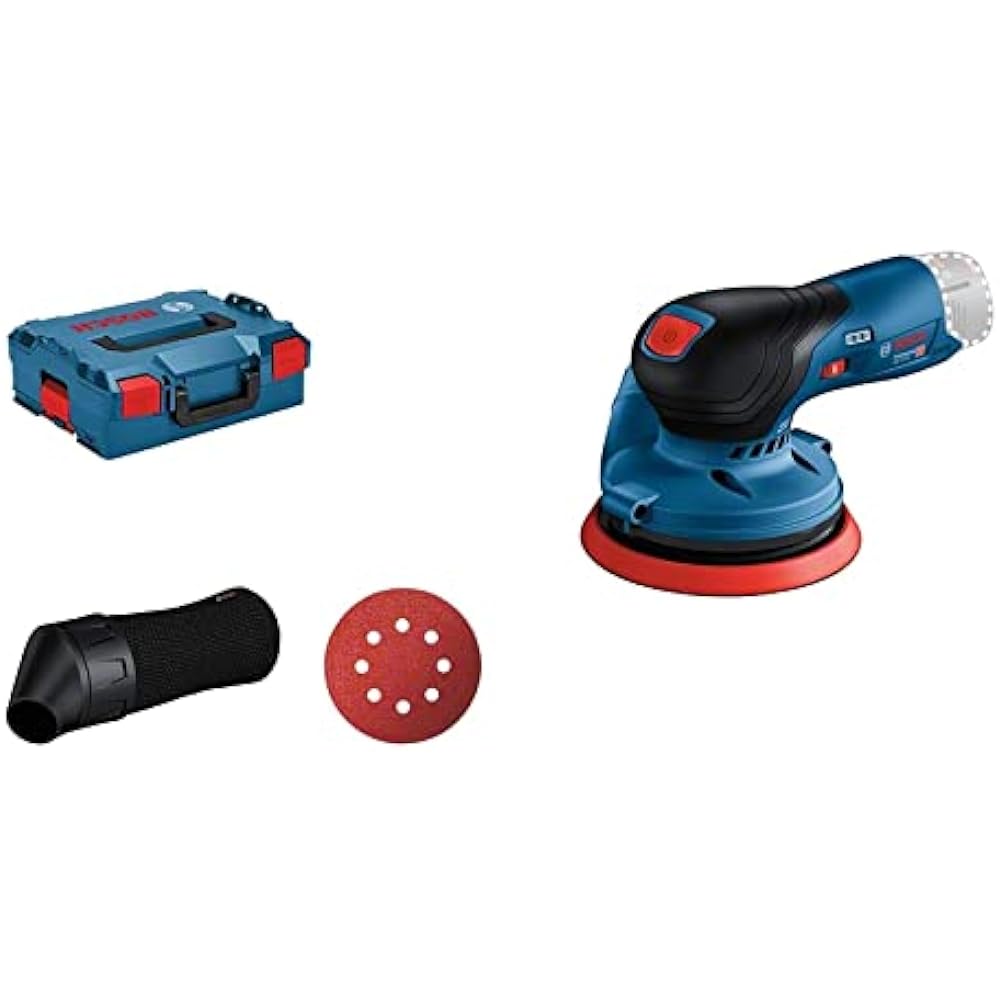 Bosch Professional 10.8V Cordless Random Action Sander GEX10.8V-125H Rechargeable Cordless Electric Sander Polishing Tool, Car Polish, Polisher, Oil Film, Scale Removal, Mirror Polishing, Woodworking Grinding, Polishing, Scratch Repair