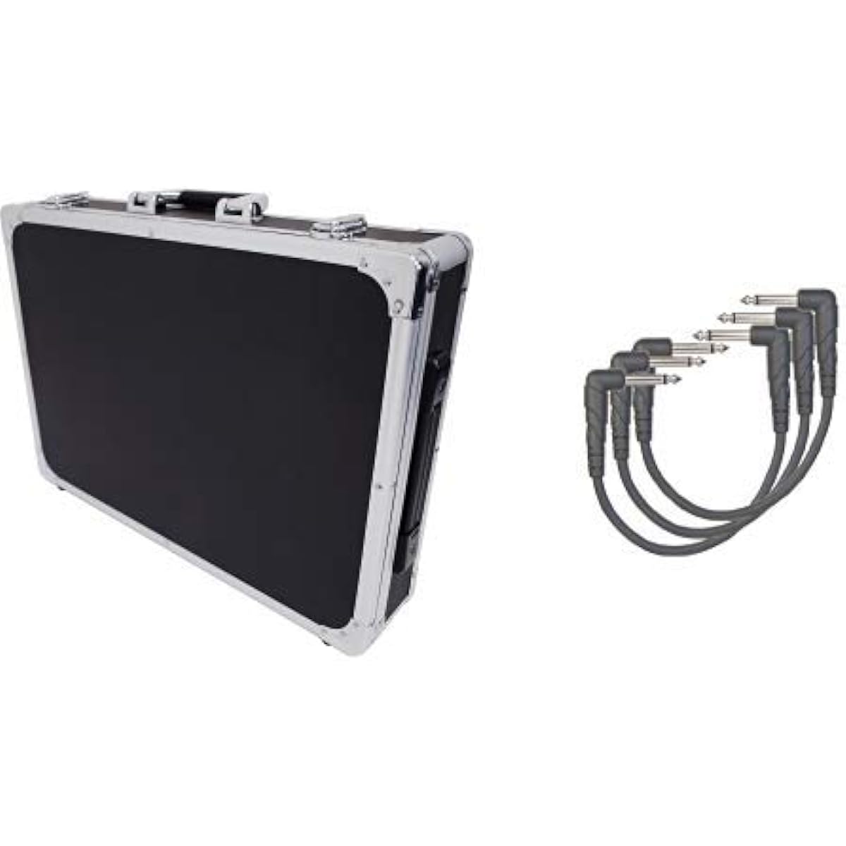 KC Kyoritz Effector Case EC-65/BK Black + D'Addario Patch Cable (15cm L-L) Set of 3