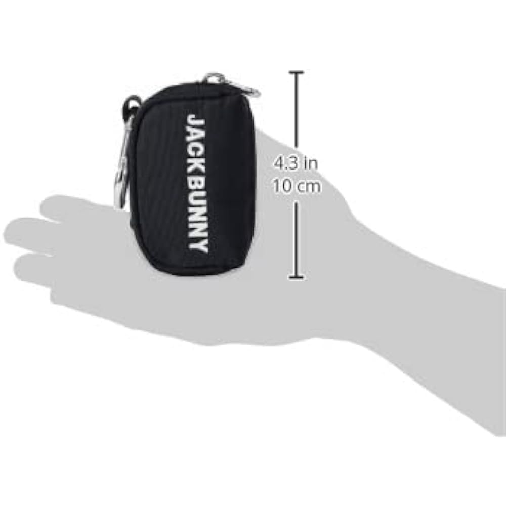[Jack Bunny] [Continuing standard product] Ball case [Logo zipper series] (Can hold 2 balls) / Golf / 262-3984102