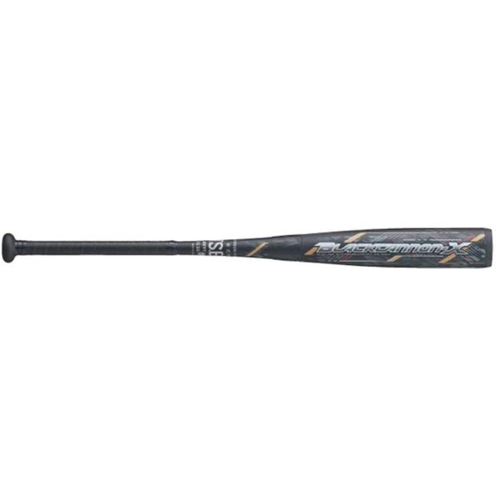 ZETT Youth Baseball Softball Bat Black Cannon X FRP (Made of Carbon)