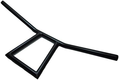 [x-cars] Low T Bar Handle Attack Bar Robohan Robot Handle Handle Bar Black 7/8 inch 22.2mm General Purpose APE TW SR Monkey Gorilla Chopper FTR 250TR Glass Tracker (Inner 4 Corners)
