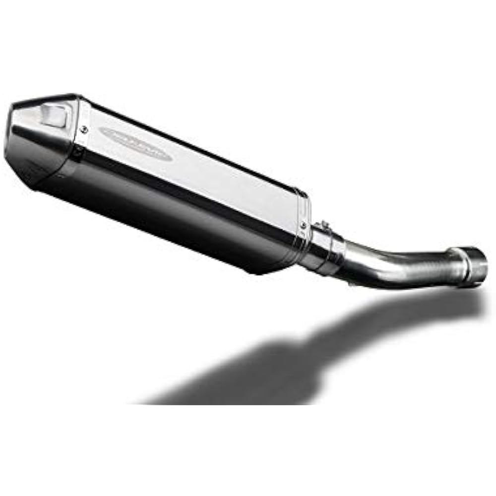 DELKEVIC Slip-on Stainless Steel Tri-Oval Muffler for YAMAHA FAZER FZ1 / FZ1-S/ABS 2006-2014 320mm KIT1242