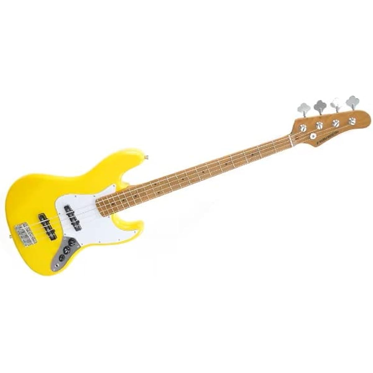 PLAYTECH Electric Bass Jazz Bass Type Yellow [Carbonized Maple Neck]