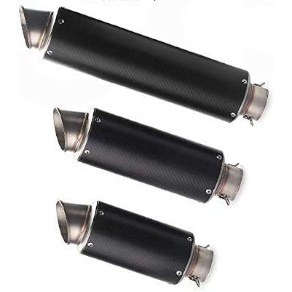 Cherrytree Slip-on Muffler Bike Silencer 60.5mm General Purpose Motorcycle Total Length 47CM