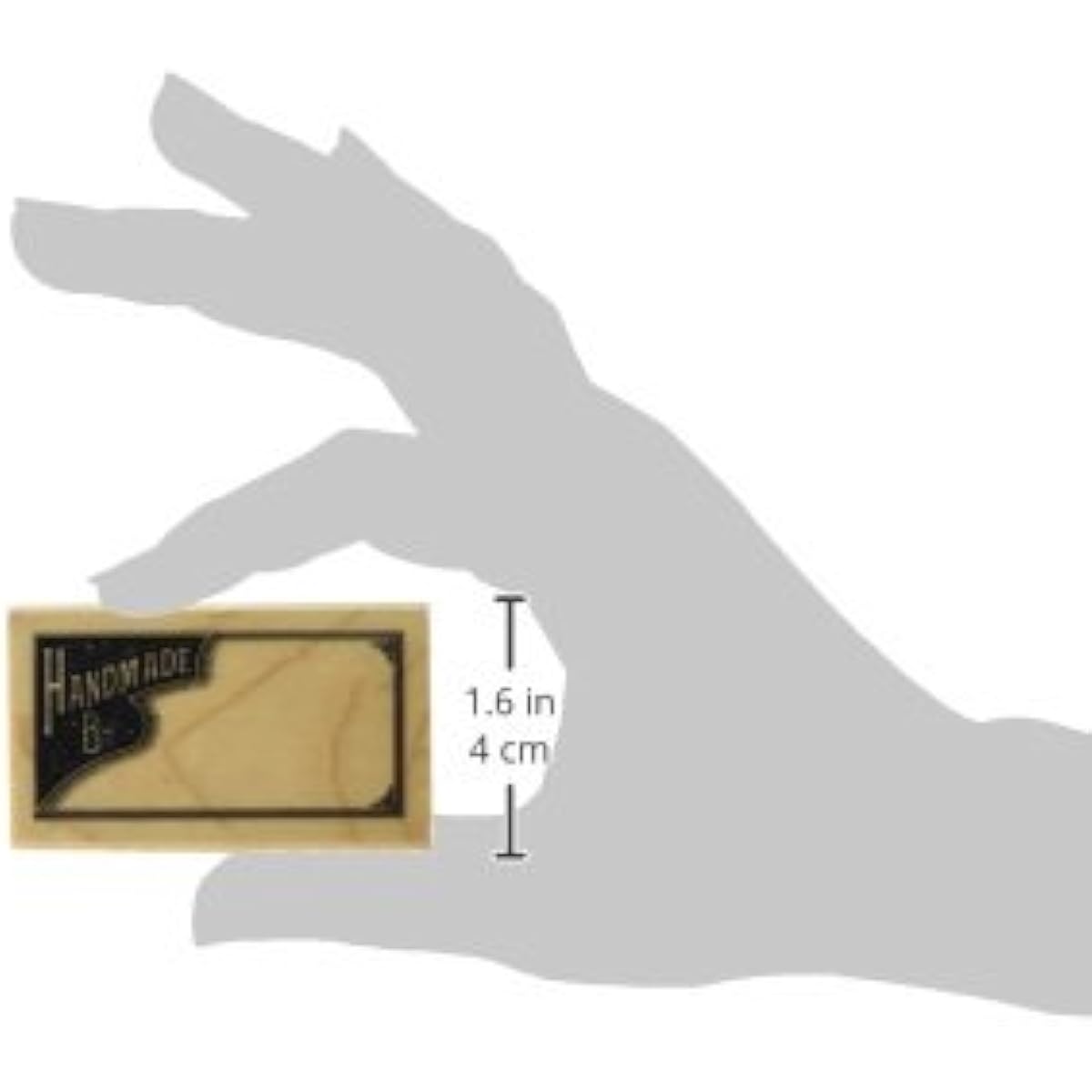 Inkadinkado Wood Mount Stamp L - Handmade