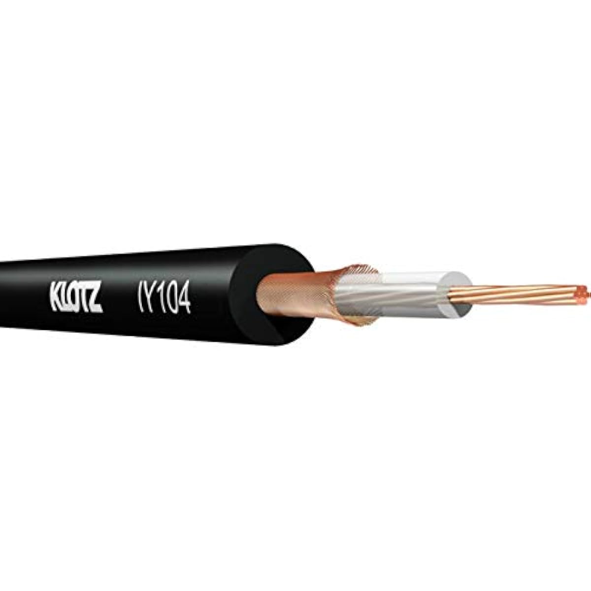 [Domestic genuine product] KLOTZ 1 core unbalanced patch cable PVC outer diameter 4.0mm IY104SW.A bulk 100M