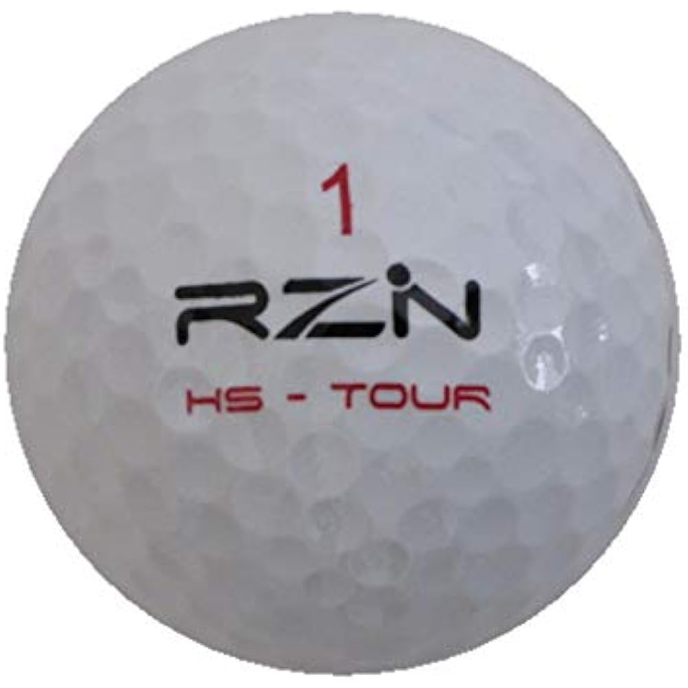 RZN Golf RZN HS-TOUR Golf Balls 4 Pieces 1 Dozen Black Box US Specifications [Parallel Import]