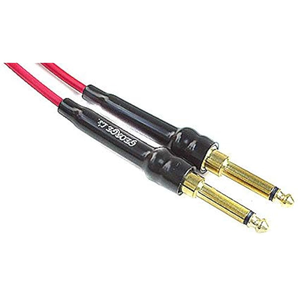 GEORGE L'S Guitar Cable 155 Instrument Straight Plugs Cable 10ft Red